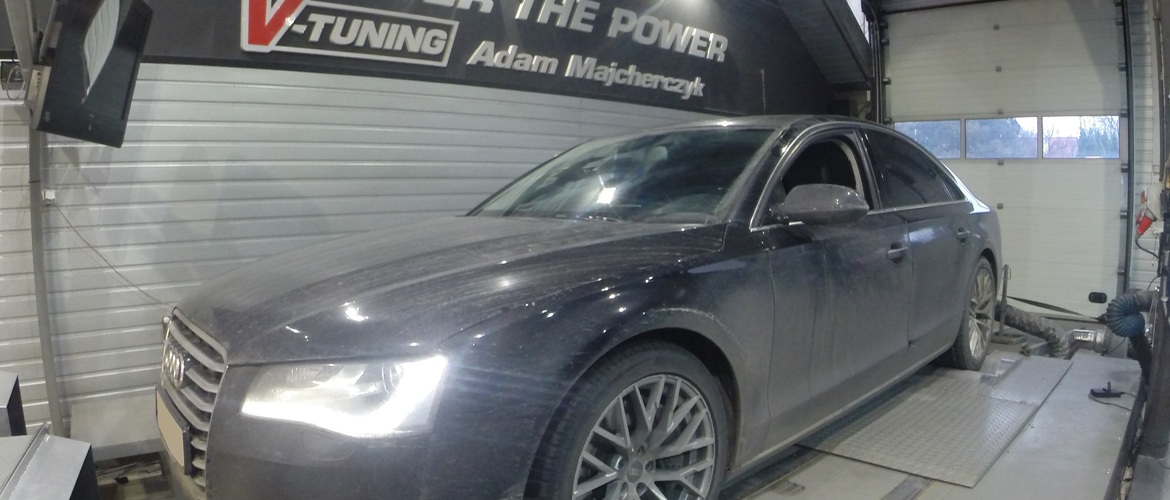Chip Tuning Audi A8 D4 4.2 TDI 350 KM + 56 KM + 192 Nm