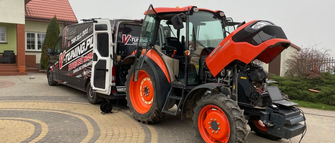 Chip Tuning Kubota M6060  +  12KM oraz 39Nm  | V-Tuning Leżajsk