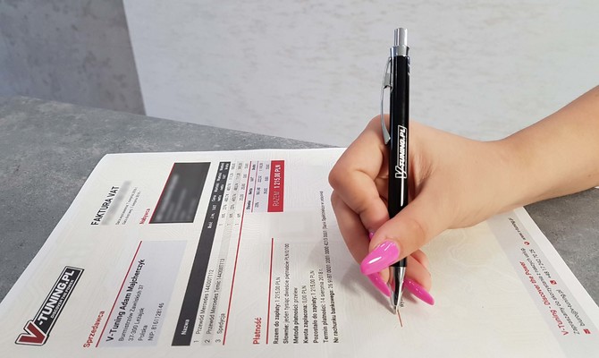 Długopis czarny V-Tuning